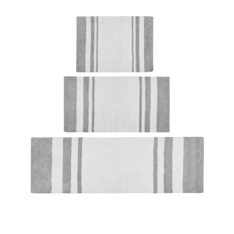 Madison Park Cotton Reversible Bath Rug