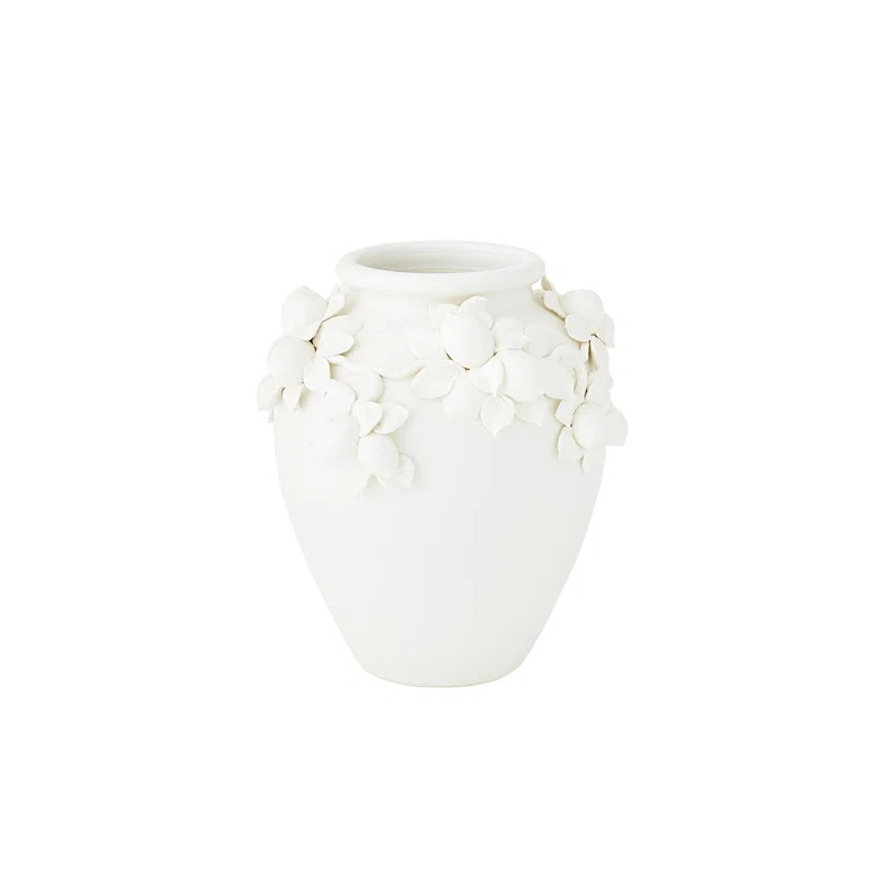 Global Views Villa Limone Urn-Matte White