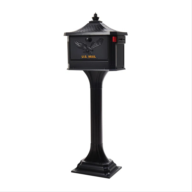 Pedestal Locking Post Mounted Mailbox