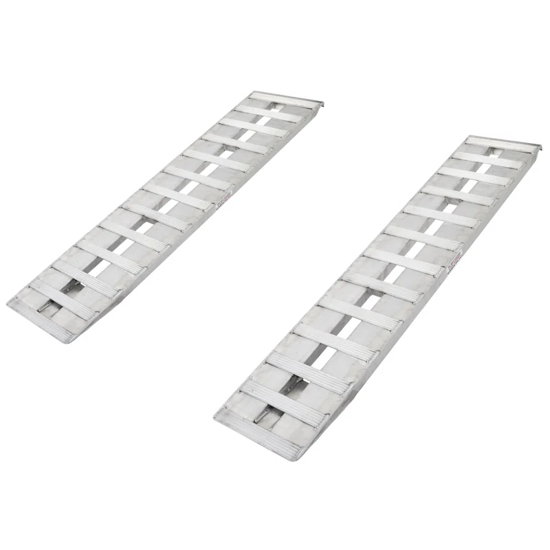 HD Ramps 72" Aluminum Truck Car Auto Trailer Ramps Auto Hauler Hook Ends 4000 lb