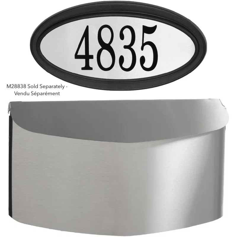 PRO-DF Stainless Steel Wall Mounted Mailbox