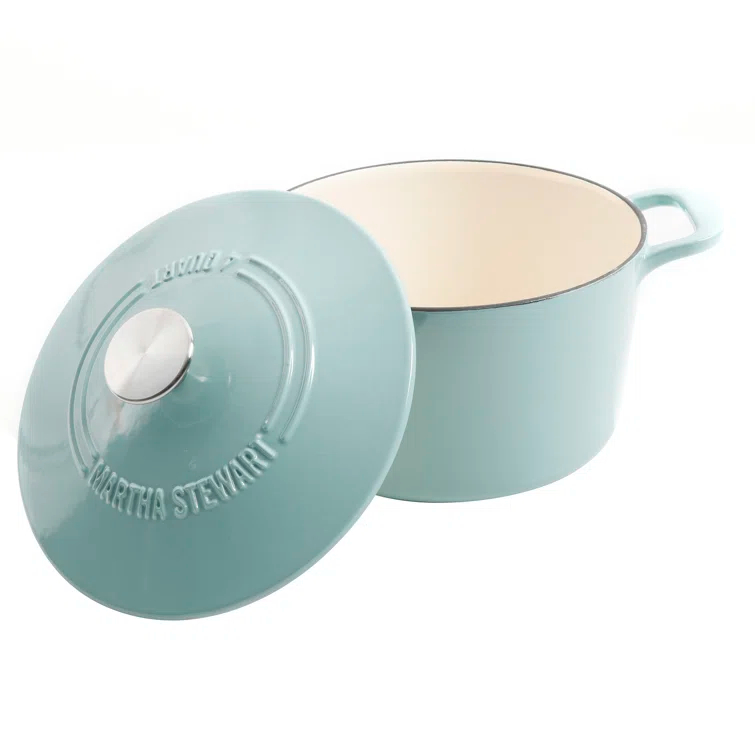Martha Stewart Martha Stewart Gatwick 7 qt. Cast Iron Round Dutch Oven with Lid