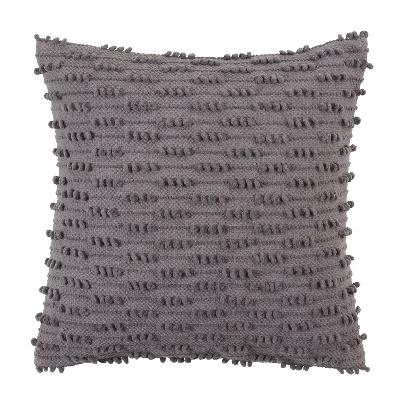 Saro Theo Collection Ruffled Cotton Throw Pillow