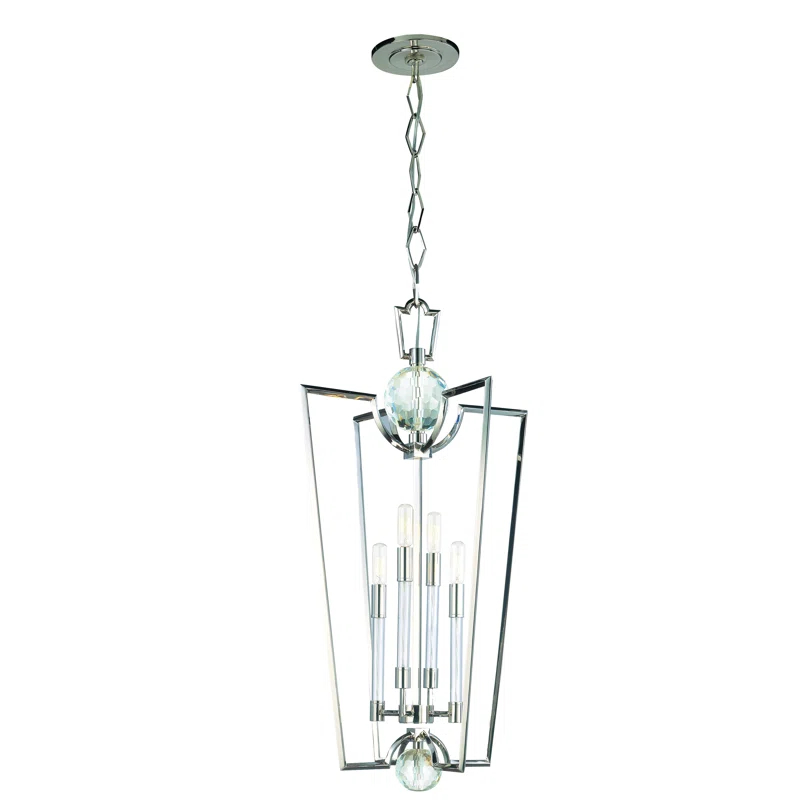 Hudson Valley Lighting Waterloo 4 - Light Glass Geometric Chandelier
