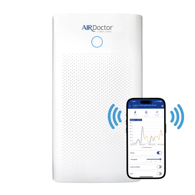 Air Doctor AIRDOCTOR AD5500i Smart Purifier for Extra Large Spaces UltraHEPA Carbon & VOC Filters