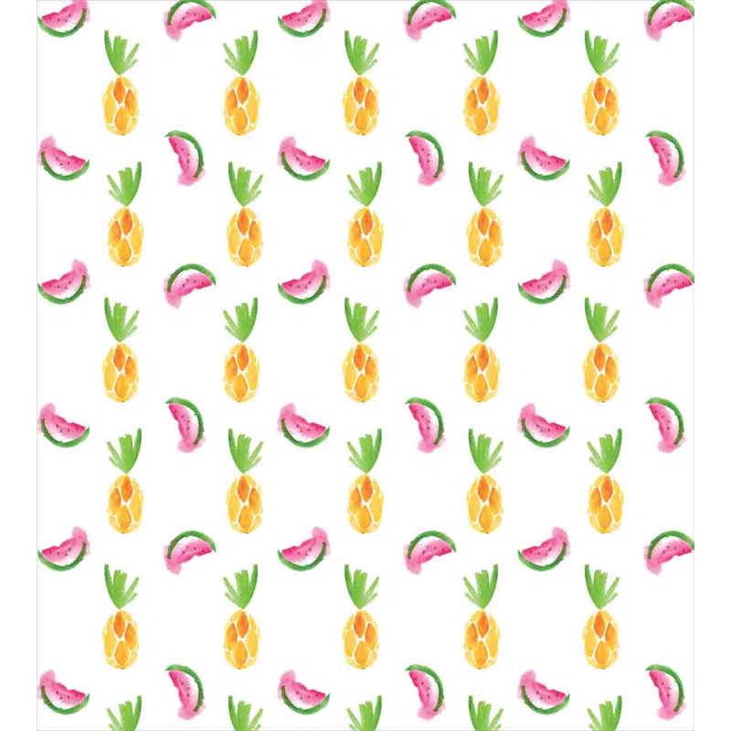 Pineapple Coastal Duvet Cover Set