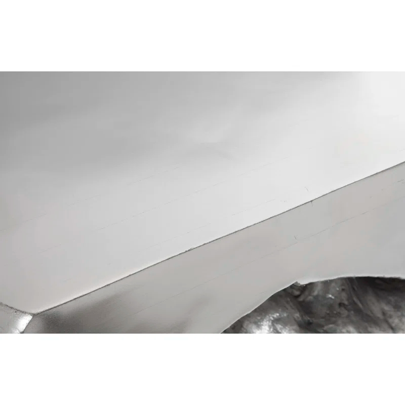 Phillips Collection Cast Naturals Plateada Hollow 40 Console Table