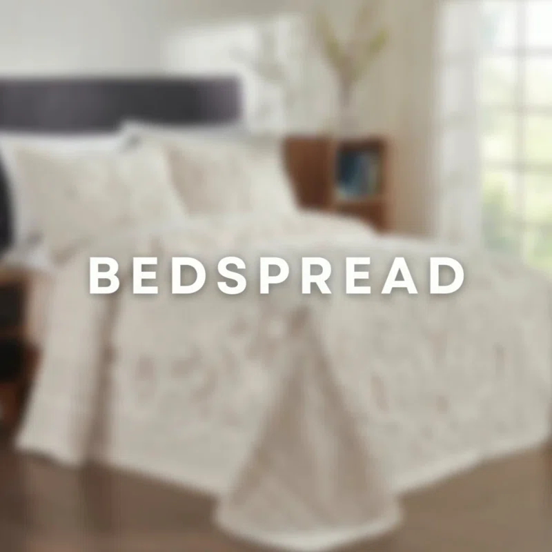 Better Trends Rio 100% Premium Cotton Tufted Bedspread Set, Soft & Luxurious Feel, Perfect for Gifting, All Seasons Machine Washable Medallion Bedding Set