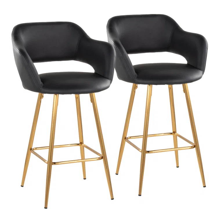Everly Quinn Margarite Fixed-Height Counter Stool - Set Of 2