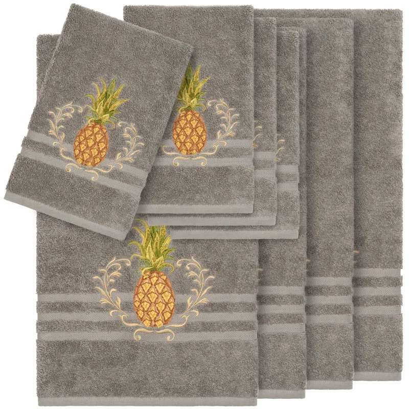 Linum Home Textiles Welcome 8 Piece Turkish Cotton Towel Set