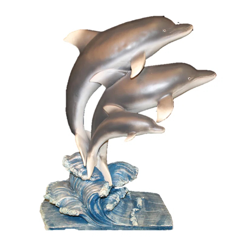 HomeStyles Life's a Beach Jumping Dolphin Statue