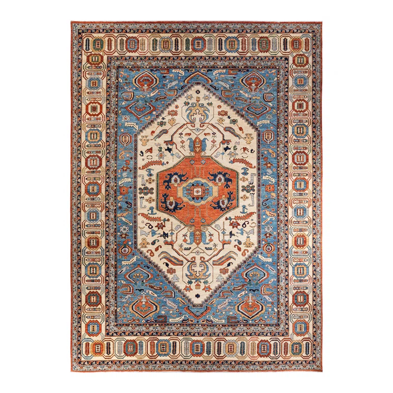 One-of-a-Kind 11' 3" X 15' 10" New Age Wool Area Rug in Orange