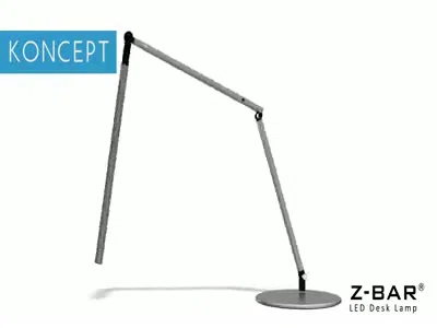 Z-Bar Adjustable Recycled Desk Lamp
