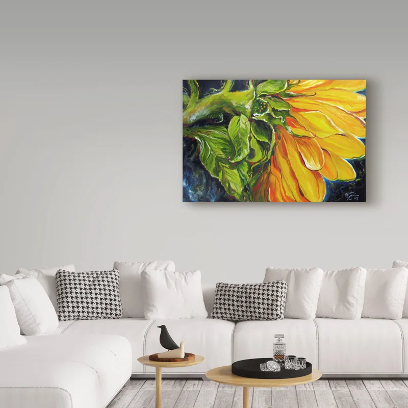 Trademark Fine Art Marcia Baldwin " Sunflower Abstract " by Marcia Baldwin