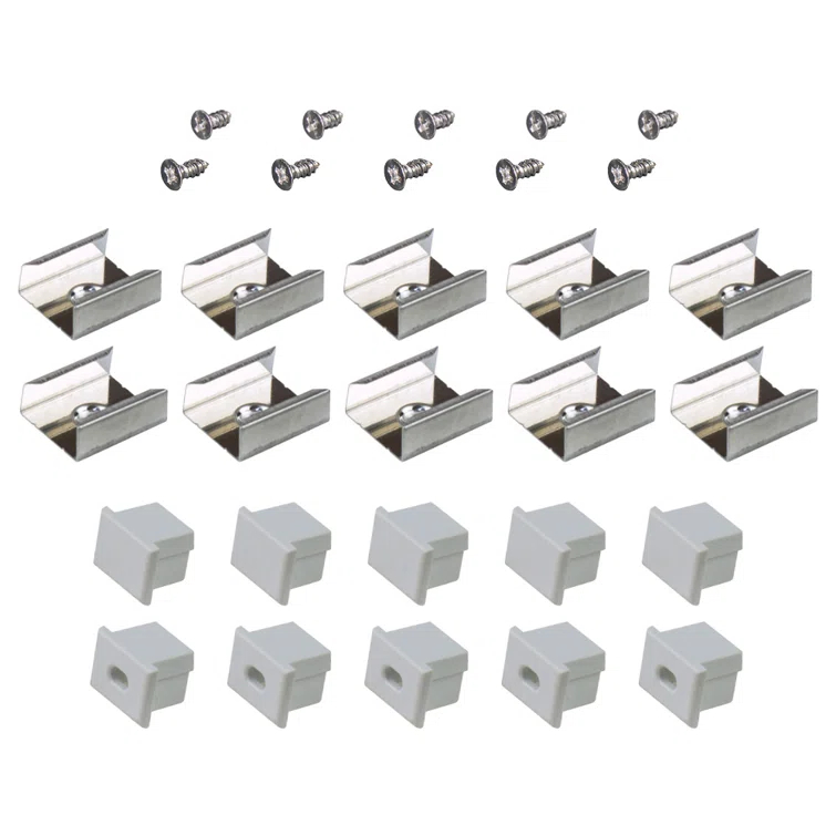 Armacost Lighting Accessory Packs for LED Tape Light Mounting Channels, Deep Surface, Grey 960004