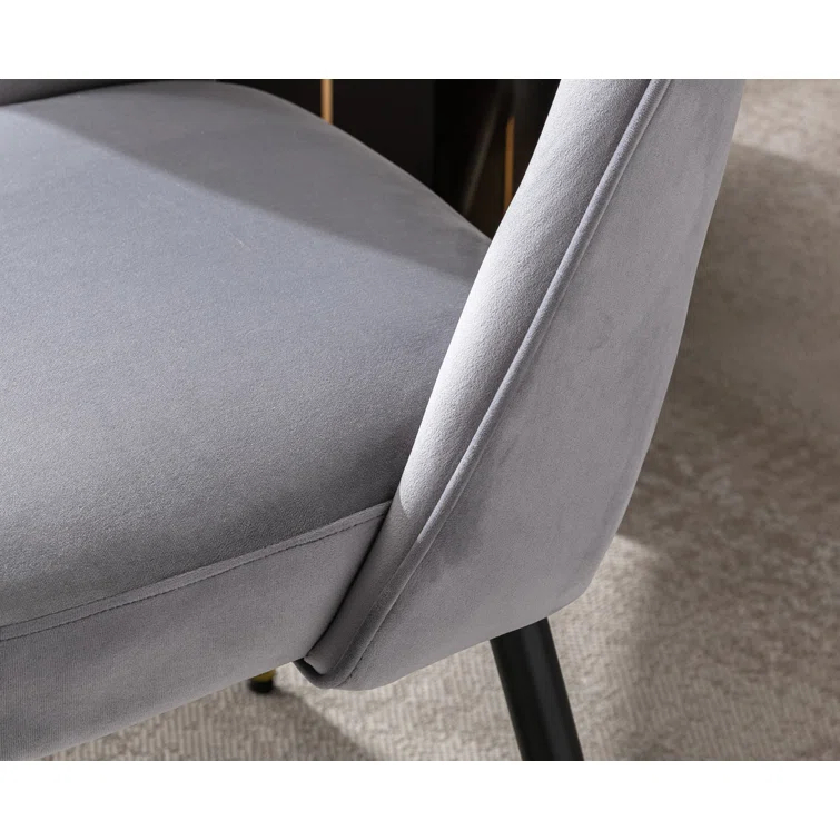 Mercer41 Volena 19.1'' H Velvet Upholstered Side Chair (Set of 2)