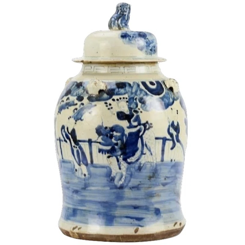 Bungalow Rose Handmade Porcelain China Decorative Urns & Jars
