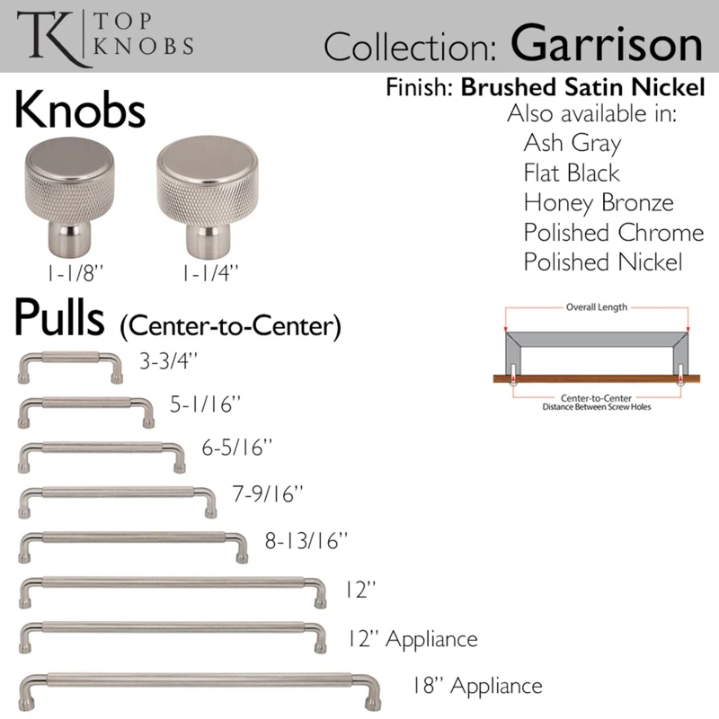 Top Knobs Garrison Bar Pull
