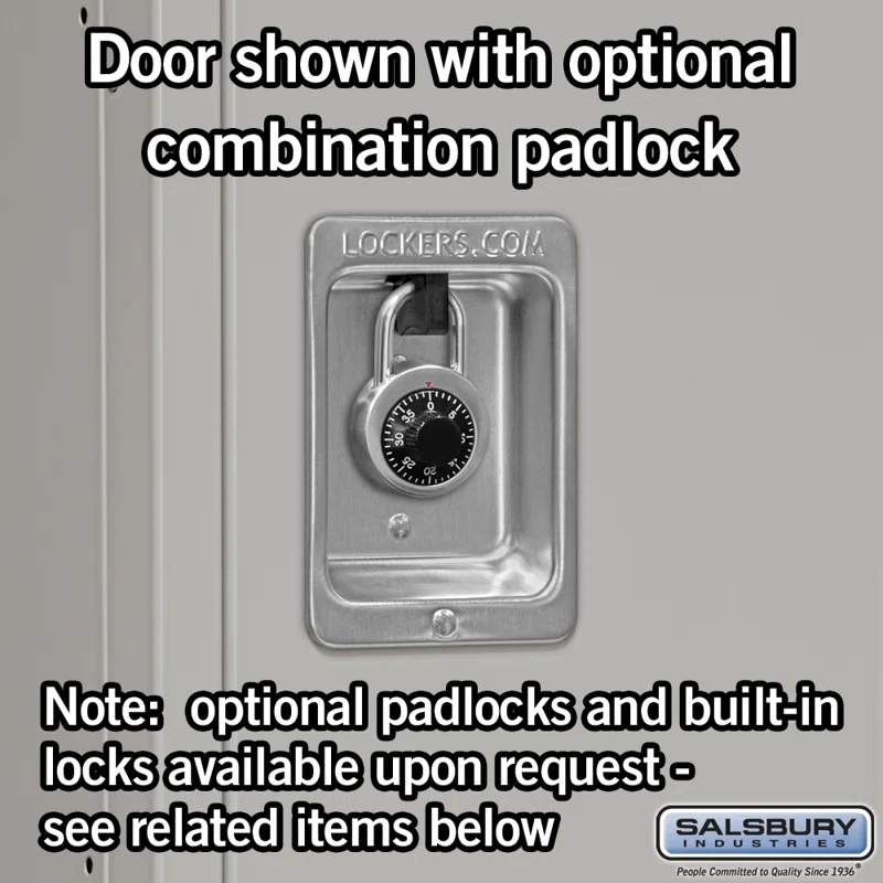 Salsbury Industries Metal 2 - Tier 36'' with Padlock