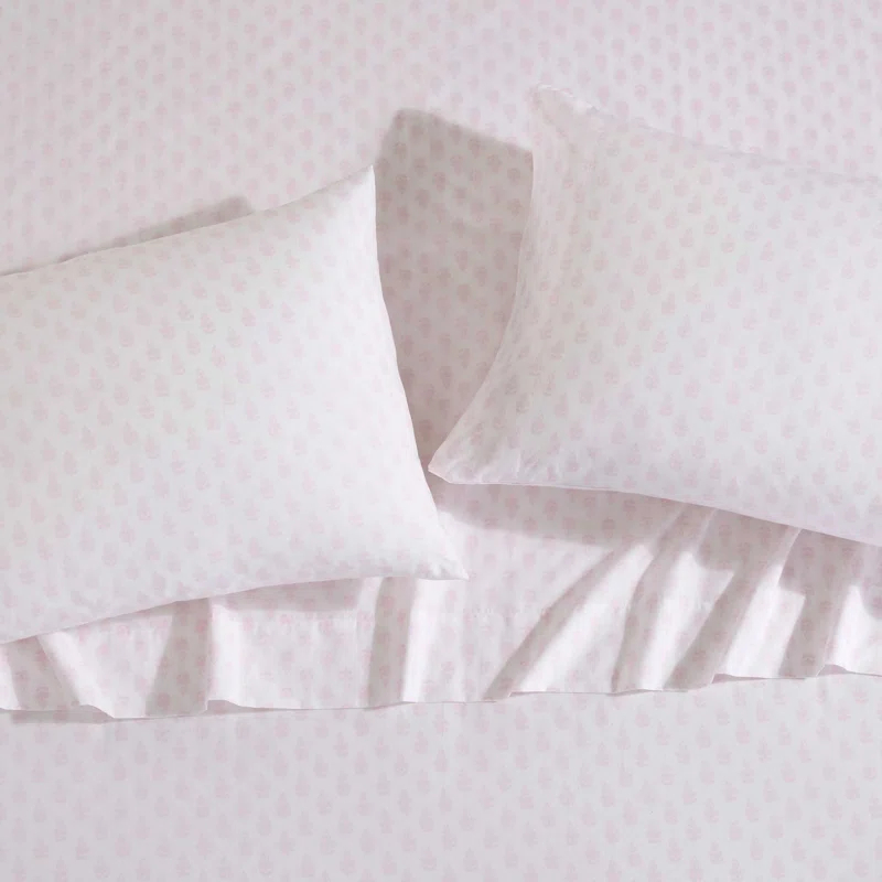Laura Ashley Laura Ashley Printed Cotton Percale Sheet Set