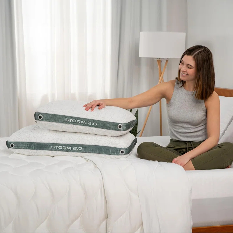 Bedgear Bedgear Storm King Performance Cooling Pillow - Medium Firm Bed Pillow for All Sleep Positions