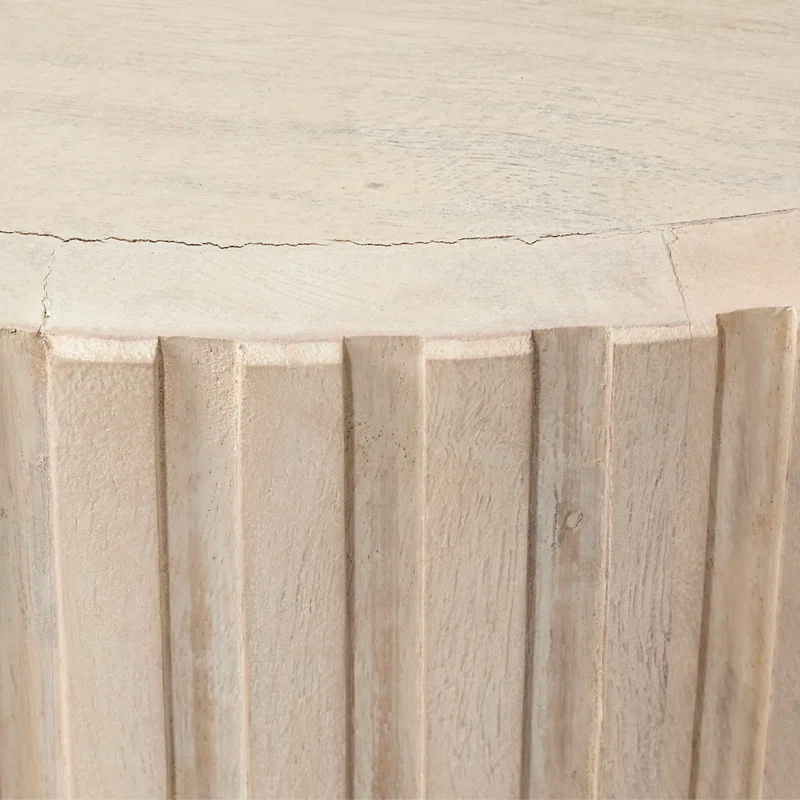 Notch Solid Wood End Table
