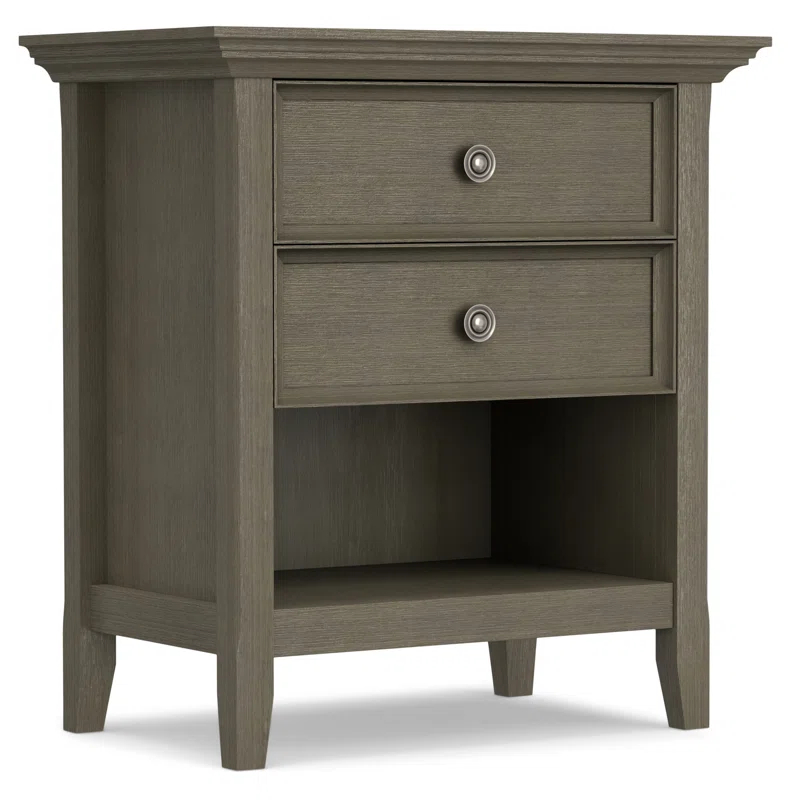 Amherst 2 - Drawer Solid Wood Nightstand