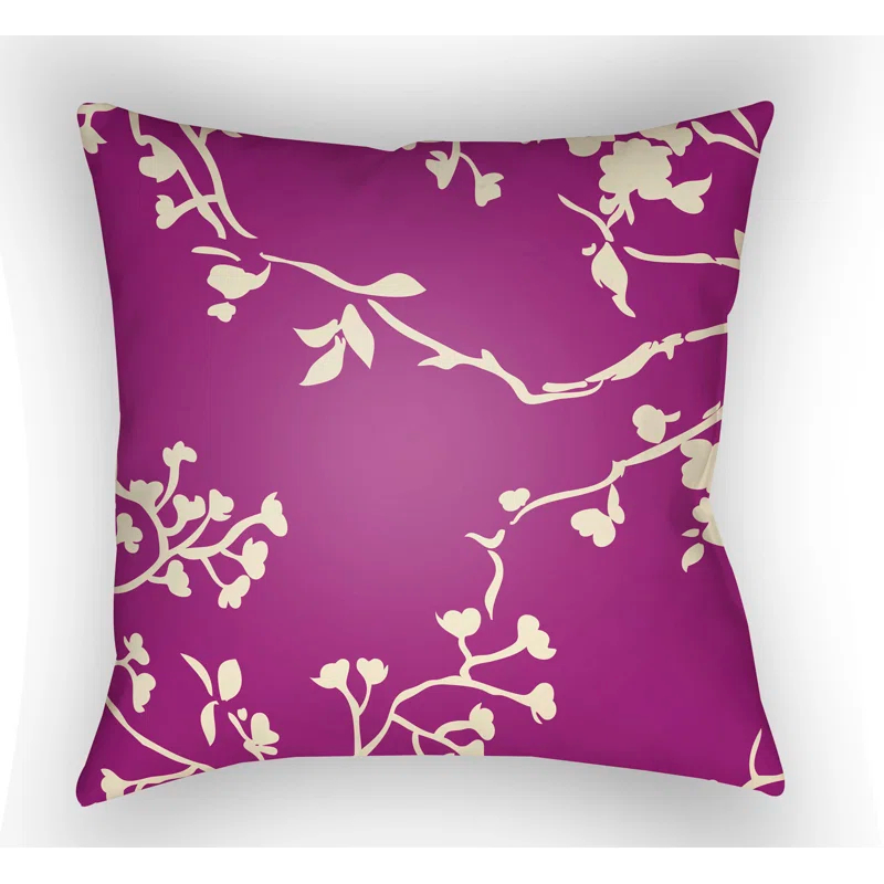Livabliss Chinoiserie Floral Floral Indoor/Outdoor Throw Pillow