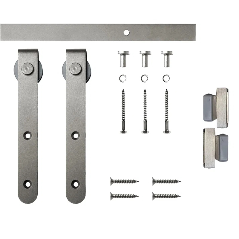 Hook Mini Standard Single Track Barn Door Hardware Kit (Door Not Included)