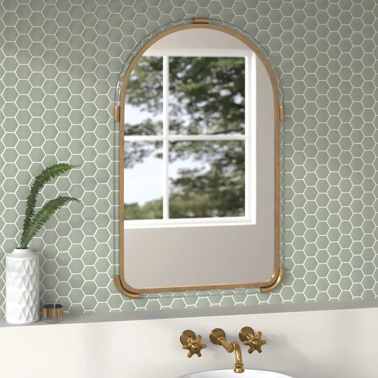 Antoinette Metal Flat Mirror