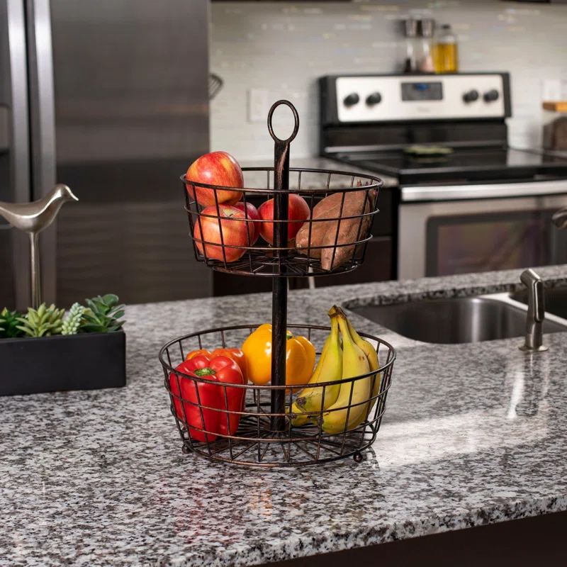 BirdRock Home Metal/Wire Basket