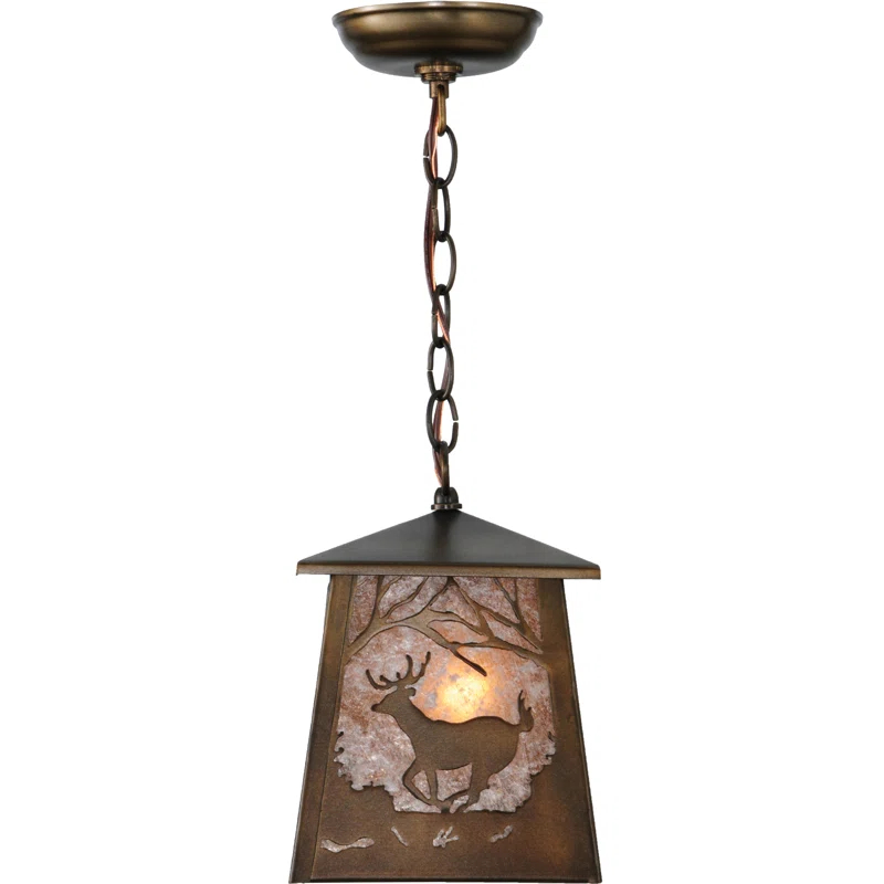 1 - Light Antique Copper Lantern Pendant