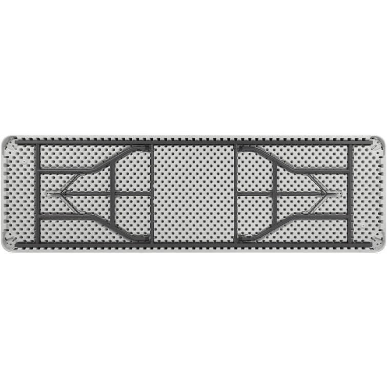 Lorell Ultra-Lite Folding Table - Powder Coated Base X 96" Table Top Width X 30" Table Top Depth - 29.25" Height - Platinum, Gray | Wayfair