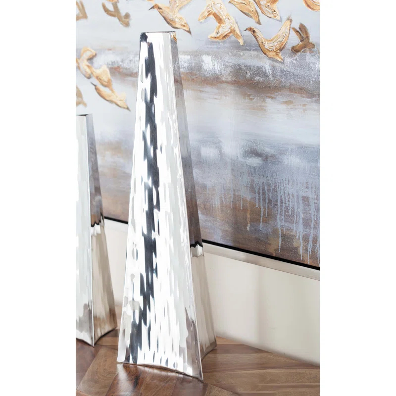 Ousmane Stainless Steel Floor Vase