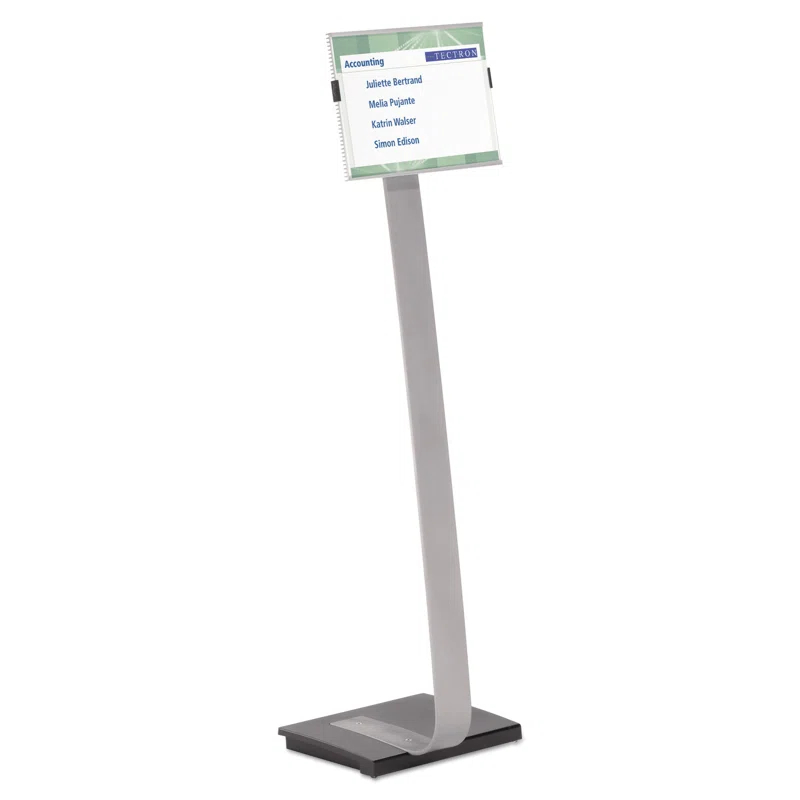Info Sign Duo Floor Sign Stand For Letter-Size Inserts, 44-1/2" High