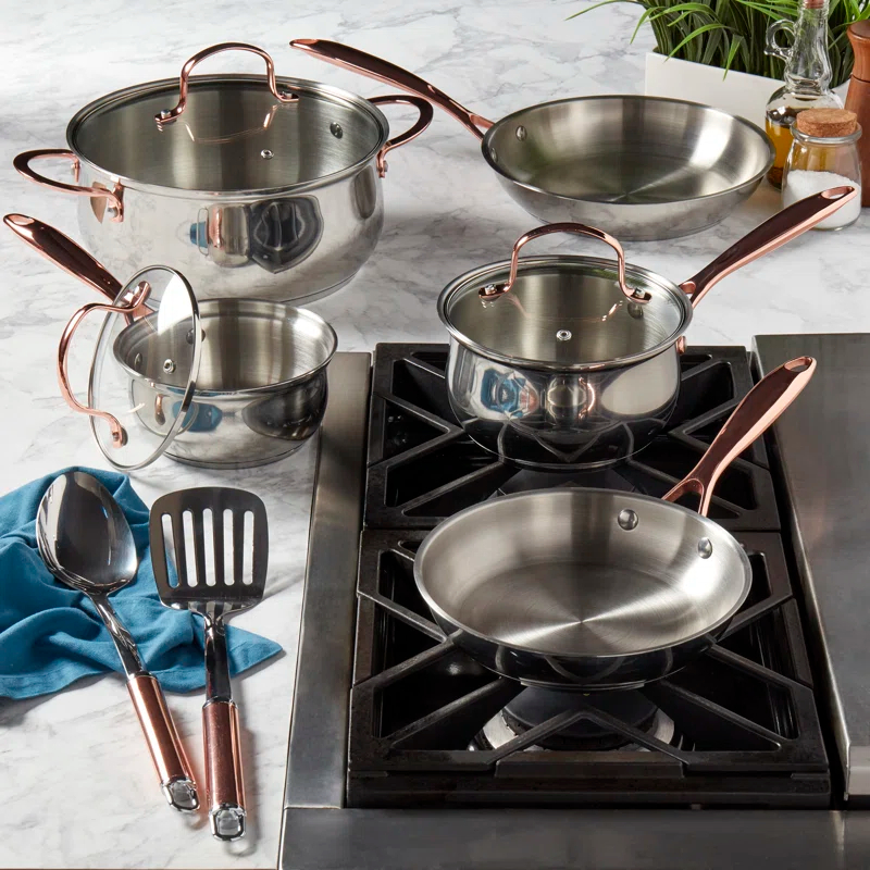 Denmark Celebrations 10 - Piece Stainless Steel Cookware Set