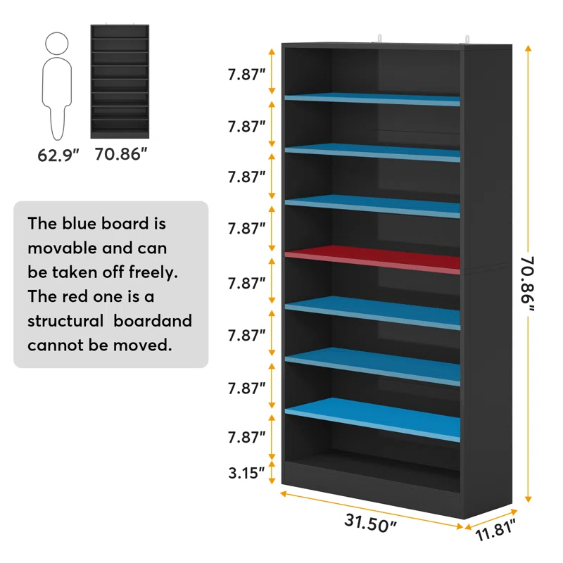 Latitude Run® 40 Pair Shoe Storage Cabinet