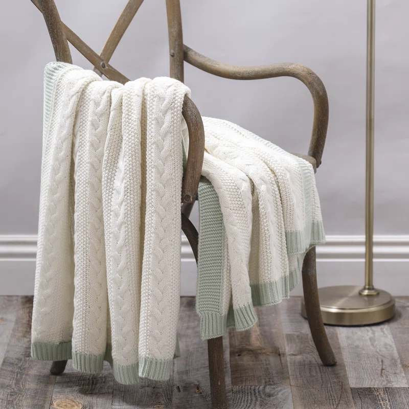 Allied Home Cable Knit Throw Blanket