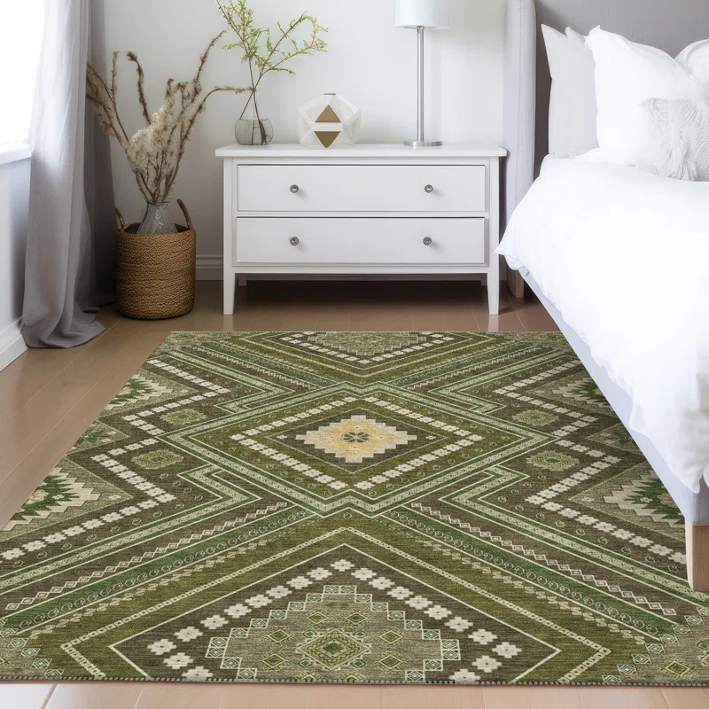 Machine Washable Indoor/Outdoor Chayden ACN1010 Rug