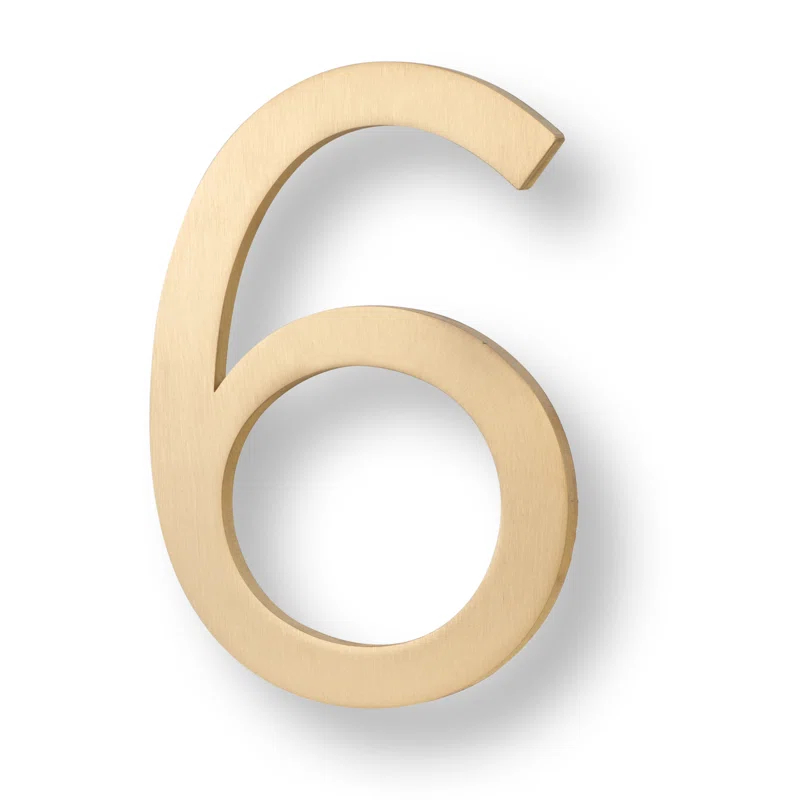 Sure-Loc Hardware 6'' H Metal Floating Mount House Number