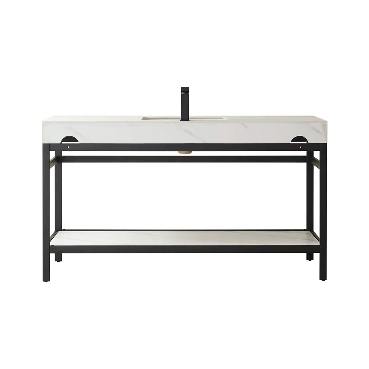 Vinnova 60'' Single Bathroom Vanity with Stone Top