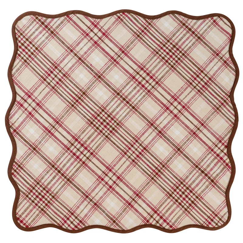 Juliska Harvest Tartan Square Tablecloth
