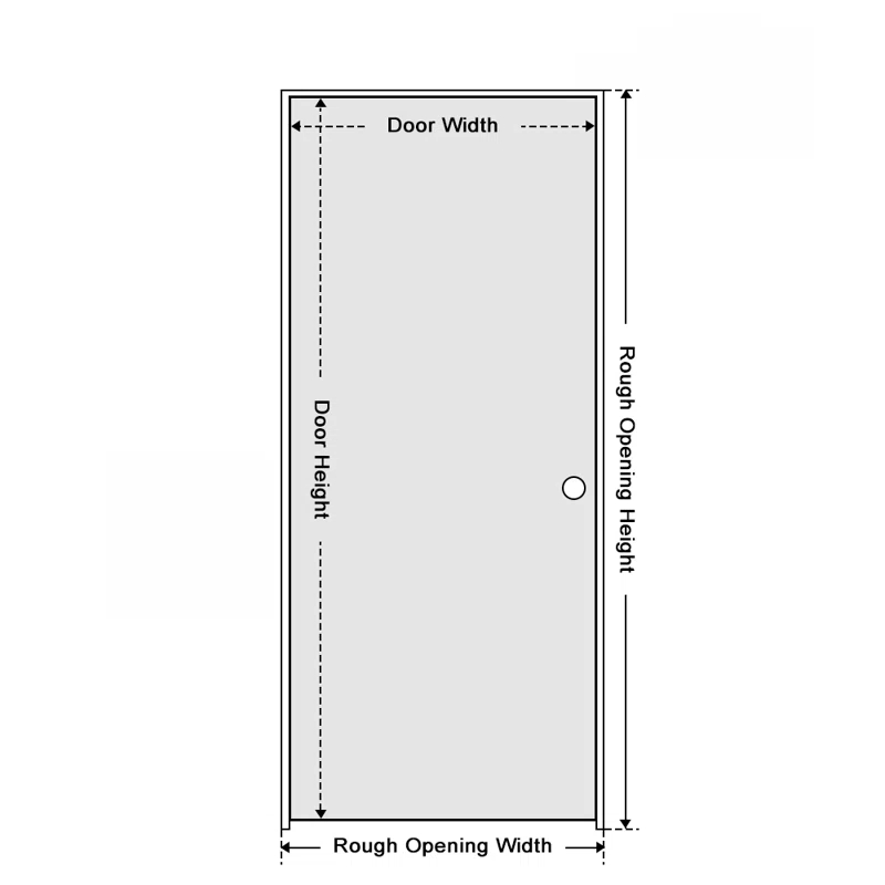 Calhome Curved 1 Panel Shaker Painted Smooth Composite Single Prehung Interior Door