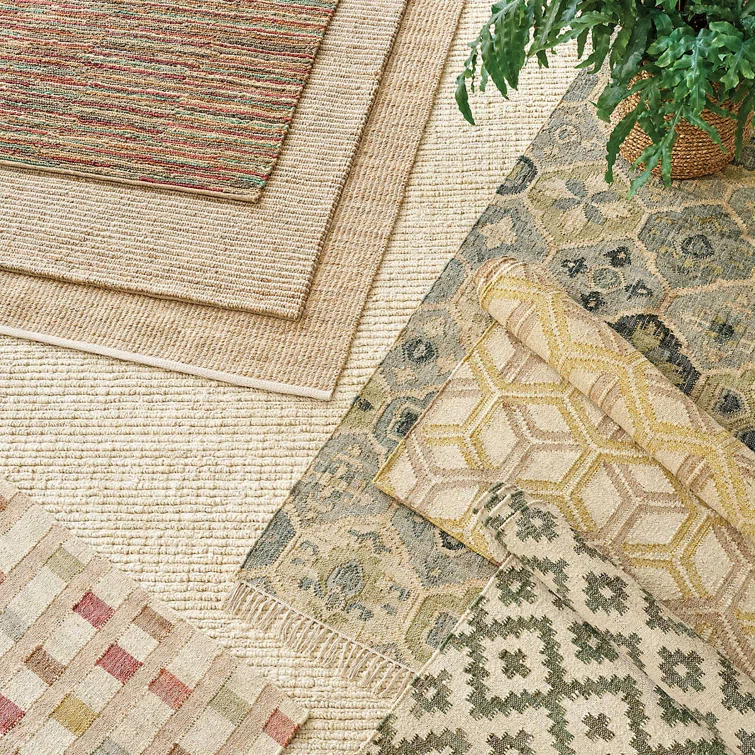 Dash and Albert Rugs Twiggy Natural Handwoven Wool/Jute Rug