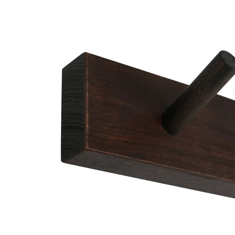 CONSDAN Solid Wood Wall Wall Mounted Coat Rack