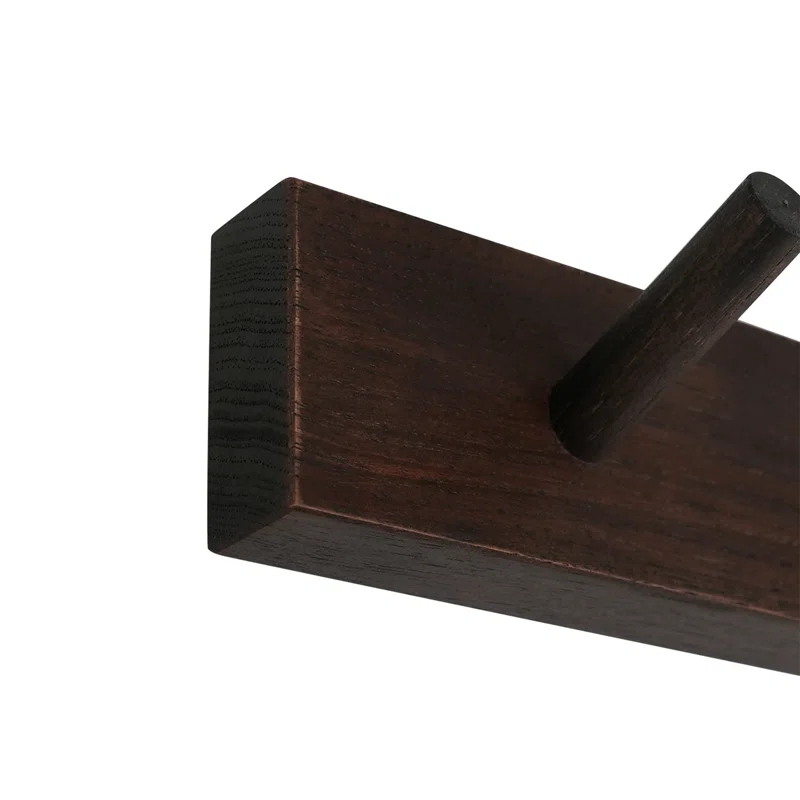 CONSDAN Solid Wood Wall Wall Mounted Coat Rack