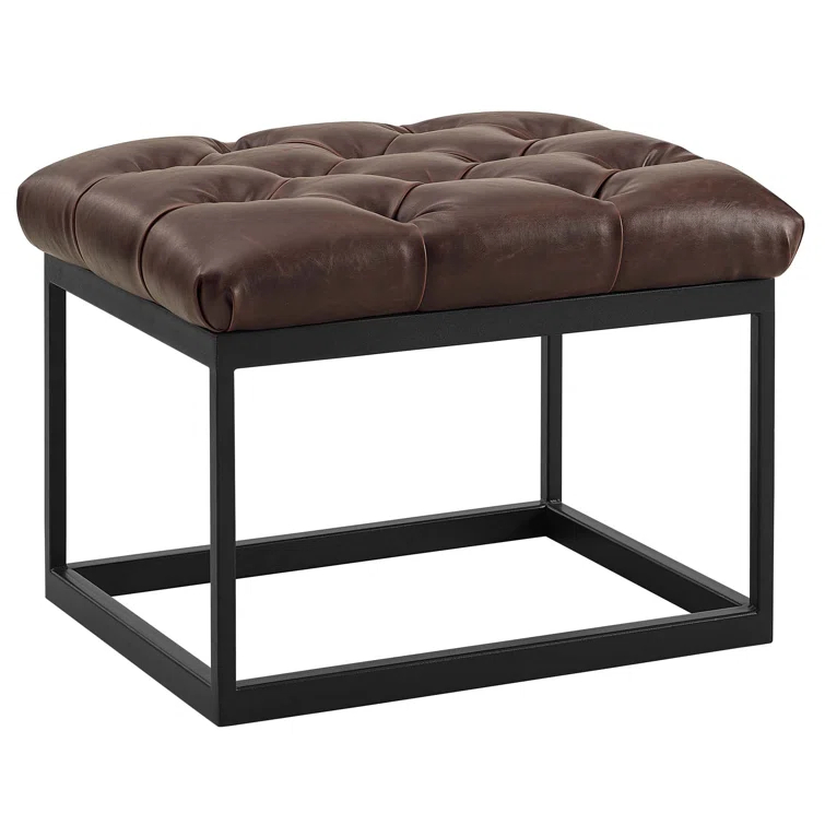 Modway Modway Cherish Antique Button Tufted Faux Leather Ottoman