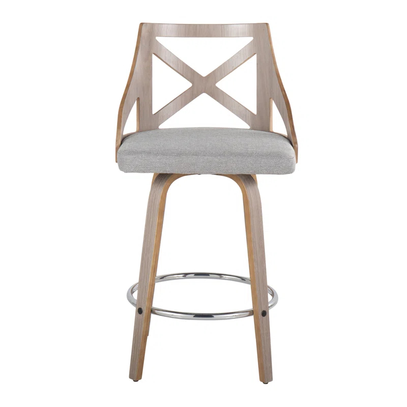 LumiSource Swivel Upholstered Counter Stool