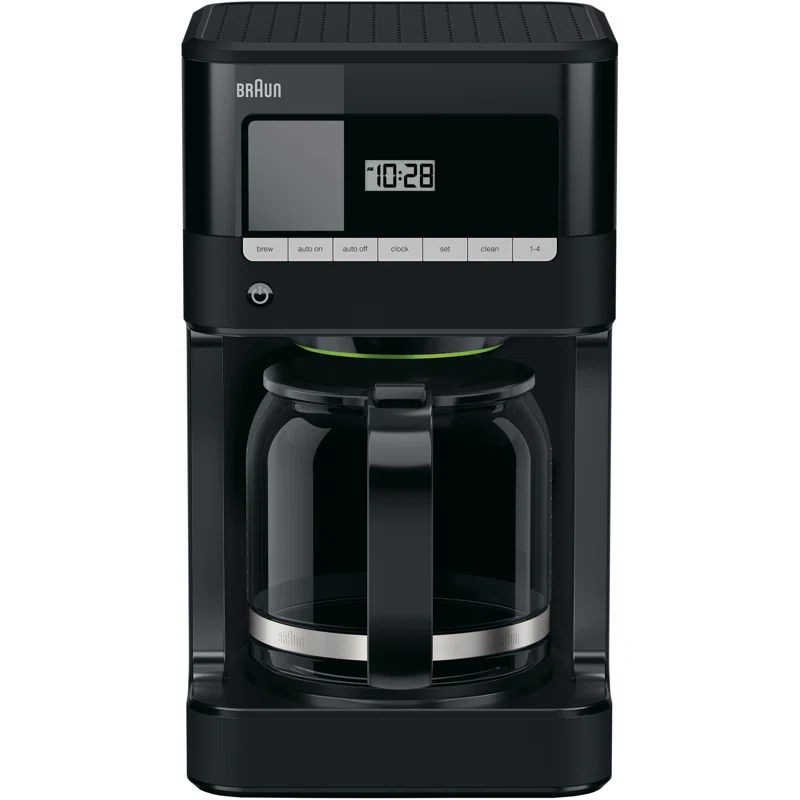 Braun KF7000BK Braun BrewSense 12-Cup Drip Coffee Maker with Brew Strength Selector and Glass Carafe