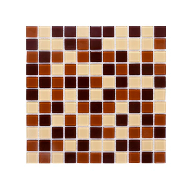 WS Tiles® 1" x 1" Straight Edge Glass Mosaic Tile
